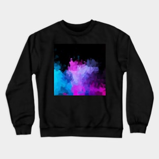 Violet Party Night Abstract Painting Crewneck Sweatshirt